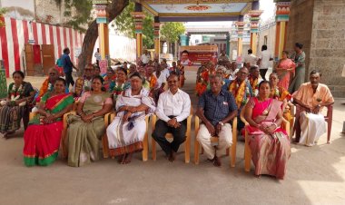 தூத்துக்குடி சிவன்கோவிலில் 24 மூத்த தம்பதிகளுக்கு மரியாதை செய்தல் நிகழ்ச்சி அறநிலையத்துறை சார்பில் நடைபெற்றது.