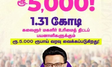 மகளிர் உரிமைத் தொகை பயனாளிகளுக்கு வங்கி கணக்கில் ரூபாய் 5000 வழங்கிய தமிழக அரசின் இந்த நடவடிக்கைக்கு  தூத்துக்குடி மாநகர் மாவட்ட காங்கிரஸ் முன்னாள் தலைவர் சி. எஸ். முரளிதரன் வரவேற்பு