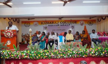 உலகத் தமிழர் மாநாடு நடத்தி தமிழ்மொழியை வளா்த்து தமிழா்கள் நலன் பாதுகாத்தவா் கலைஞர் கல்லூாி விழாவில் மேயர் ஜெகன் பொியசாமி பேச்சு