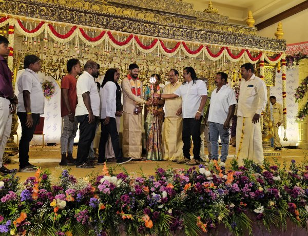 தூத்துக்குடி முன்னாள் மத்திய கூட்டுறவு வங்கி தலைவர் இரா. சுதாகர் இல்லத்திருமண விழா /  பெருந்தலைவர் மக்கள் நலச்சங்கம் நிறுவனத் தலைவர், எஸ்.பி.மாரியப்பன்,பங்கேற்பு