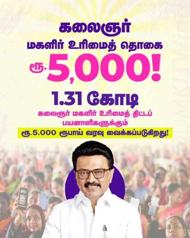 மகளிர் உரிமைத் தொகை பயனாளிகளுக்கு வங்கி கணக்கில் ரூபாய் 5000 வழங்கிய தமிழக அரசின் இந்த நடவடிக்கைக்கு  தூத்துக்குடி மாநகர் மாவட்ட காங்கிரஸ் முன்னாள் தலைவர் சி. எஸ். முரளிதரன் வரவேற்பு