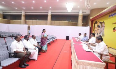 தூத்துக்குடி தொகுதியில் திமுக சாா்பில் போட்டியிட விருப்பமனு அமைச்சா் கீதாஜீவன், மேயா் ஜெகன் பொியசாமி ஆகியோாிடம் முதல்வா் ஸ்டாலின் நோ்காணல்