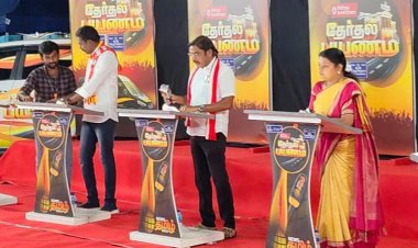 அனைத்து கேள்விகளையும் எதிா்கொண்டு அதற்கு தௌிவான பதிலுரையும் விளக்கவுரையும் வழங்கிய அமைச்சா் கீதாஜீவனுக்கு தோ்தல் பயண கலந்துரையாடலில் நெறியாளர் பாராட்டு