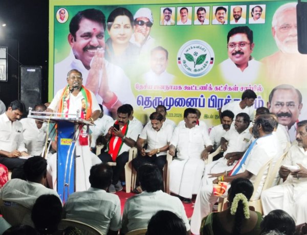 எம்ஜிஆர், ஜெயலலிதா ஆட்சியின் சாதனைகள் மீண்டும் தமிழகத்தில் தொடர எடப்பாடியார் ஆட்சி அமைய வேண்டும் - தூத்துக்குடி பிரச்சாரத்தில் முன்னாள் அமைச்சர் சி.த.செல்லப்பாண்டியன் பேசினார்.