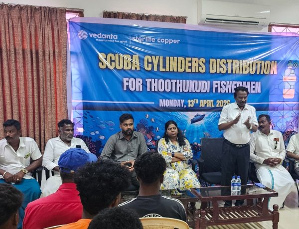 தூத்துக்குடியில் கடலோர மக்களின் வாழ்வாதாரத்தை வலுப்படுத்த ஸ்டெர்லைட் காப்பர் 1 கோடி மதிப்பிலான சிஎஸ்ஆர் உதவியை வழங்கியது