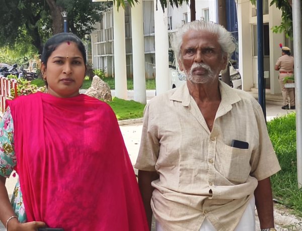 வாடகைக்கு விட்ட தனது இடத்தை அபகரிக்க முயலும் நபர்கள் மீது நடவடிக்கை எடுக்கக்கோரி 83 வயது முதியவர் மாவட்ட காவல் கண்காளர் அலுவலகத்தில் புகார்