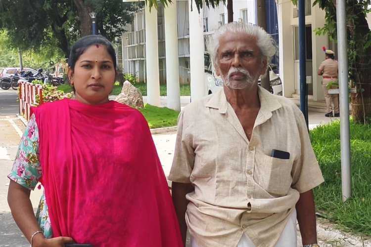 வாடகைக்கு விட்ட தனது இடத்தை அபகரிக்க முயலும் நபர்கள் மீது நடவடிக்கை எடுக்கக்கோரி 83 வயது முதியவர் மாவட்ட காவல் கண்காளர் அலுவலகத்தில் புகார்