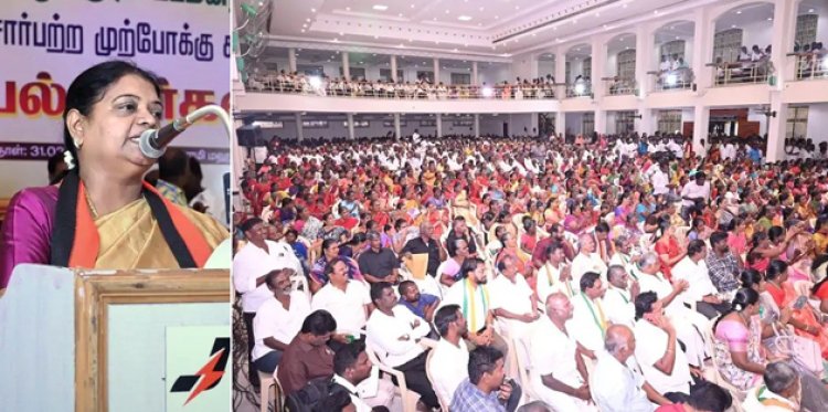 தூத்துக்குடியில் சுமார் 800 கோடி ரூபாய் மதிப்பீட்டில் பல்வேறு உட்கட்டமைப்புப் பணிகள் மேற்கொள்ளப்பட்டுள்ளன. முதலமைச்சர் மு.க.ஸ்டாலின் மீண்டும் ஆட்சிக்கு வர மக்கள் 'உதயசூரியன்' சின்னத்திற்கு வாக்களிக்க வேண்டும்.