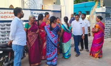 ஊழியம் செய்ய வரும் பெண்களை கேலி கிண்டல் செய்து அவமானப்படுத்தி வரும் குருவானவரை மாற்றக் கோரி தூத்துக்குடி தாளமுத்து நகர் சிஎஸ்ஐ தூய இம்மானுவேல் ஆலயத்தை முற்றுகையிட்டு பாதிக்கப்பட்ட பெண்களுடன் இணைந்து ஆண்கள் ஆர்ப்பாட்டம்