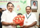 தூத்துக்குடி வடக்கு மாவட்ட கழக பொறுப்பாளராக நியமிக்கப்பட்ட அதிமுக அமைப்பு செயலாளரும் தூத்துக்குடி தெற்கு மாவட்ட செயலாளருமான முன்னாள் அமைச்சர் எஸ்.பி. சண்முகநாதன் சென்னை தலைமைக் கழக அலுவலகத்தில் அதிமுக பொதுச்செயலாளரும் முன்னாள் முதலமைச்சருமான எடப்பாடி கே.பழனிசாமி அவர்களை நேரில் சந்தித்து வாழ்த்து பெற்றார்.