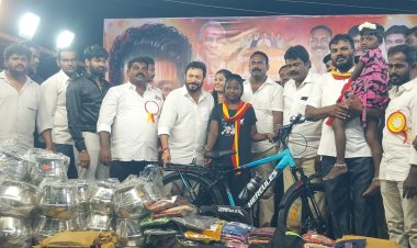 தூத்துக்குடிக்கு விஜய் வந்து சென்ற பிறகு மிகப்பொிய எழுச்சி தமிழகத்தில் ஏற்பட்டது. நலத்திட்ட உதவிகள்