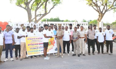 நாசரேத்தில் போதை ஒழிப்பு தினத்தை முன்னிட்டு மாரத்தான் போட்டி