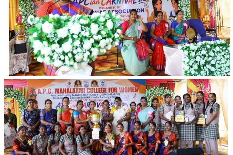 A.P.C. Mahalakshmi College for Women Hosted District-Level Inter-school event featuring Maha Quiz contest and Cultural Competitions ( APCIAN CARNIVAL 2K26) at Thoothukudi on August 7, 2026.