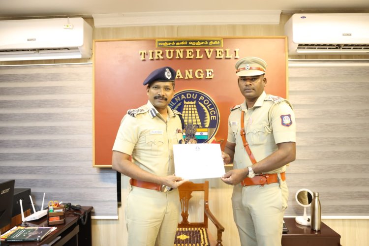 போதைப்பொருள் தடுப்பு வழக்கில் 5.5 கிலோ கஞ்சாவைப் பறிமுதல் செய்து, குற்றவாளிகளை கைது செய்து வழக்குப் பதிவு செய்த போதைப்பொருள் தடுப்புப் படையைச் சேர்ந்த காவல் உதவி ஆய்வாளர் ஐ. முத்துராஜா ,