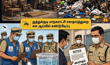 பாலையாபுரம் பர்னிச்சர் கம்பெனியில் டெங்கு கொசுப்புழுக்கள் - ரூ.10,000 அபராதம்!