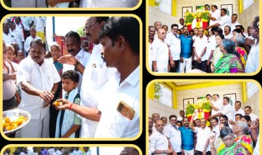 தேசிய தலைவர் பசும்பொன் தேவர் 119வது ஜெயந்தி - 64வது குருபூஜை விழா: தூத்துக்குடி 3வது மைலில் மாநில வர்த்தக அணி செயலாளர், முன்னாள் அமைச்சர் செல்லபாண்டியன் மரியாதை செலுத்தினார்