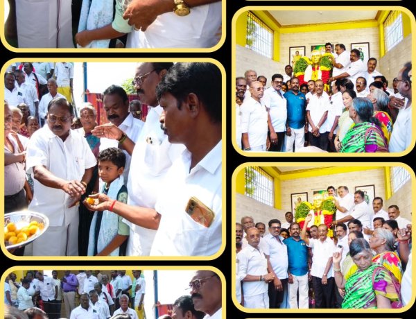 தேசிய தலைவர் பசும்பொன் தேவர் 119வது ஜெயந்தி - 64வது குருபூஜை விழா: தூத்துக்குடி 3வது மைலில் மாநில வர்த்தக அணி செயலாளர், முன்னாள் அமைச்சர் செல்லபாண்டியன் மரியாதை செலுத்தினார்