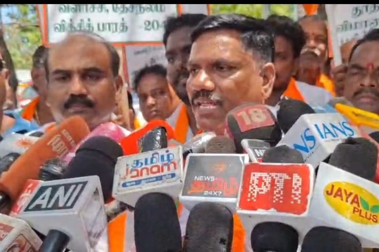 மாநகராட்சியில் லஞ்சத்துக்கு வழிவகுத்துள்ளது அமைச்சருக்கும் பங்கு உள்ளது பிஜேபி தேசிய செயலாளர் வெங்கடேசன் பேட்டி.