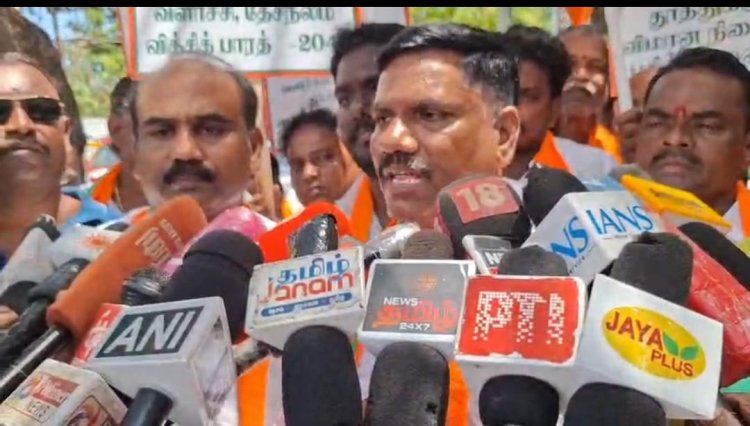 மாநகராட்சியில் லஞ்சத்துக்கு வழிவகுத்துள்ளது அமைச்சருக்கும் பங்கு உள்ளது பிஜேபி தேசிய செயலாளர் வெங்கடேசன் பேட்டி.