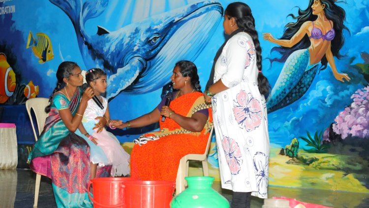 தூத்துக்குடி: குப்பைகளை பிரித்து கொடுப்பதன் மூலம் டெங்கு தடுப்பு - முத்துநகர் கடற்கரையில் மாபெரும் விழிப்புணர்வு நிகழ்ச்சி